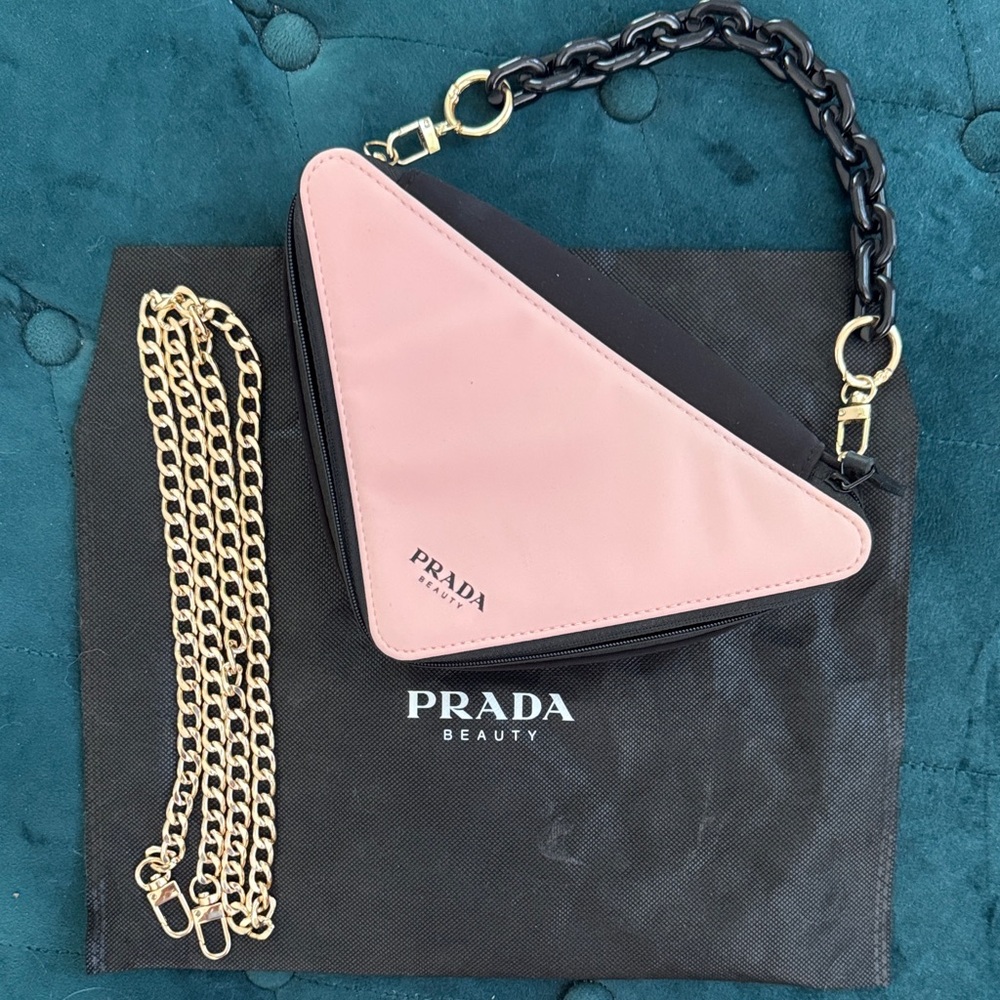 Prada Pink and Black Handbag